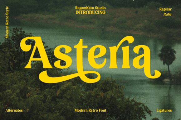 Asteria: A Retro Serif Font for Elegant Editorial Design