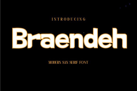 Braendeh: The Sans Serif Font for Bold Brand Identity Projects