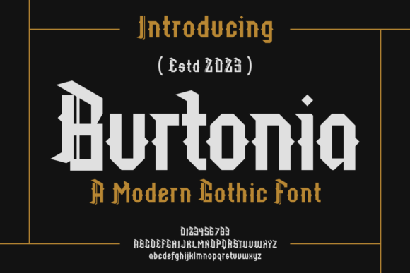 Burtonia: A Bold Blackletter Typeface for Editorial Design