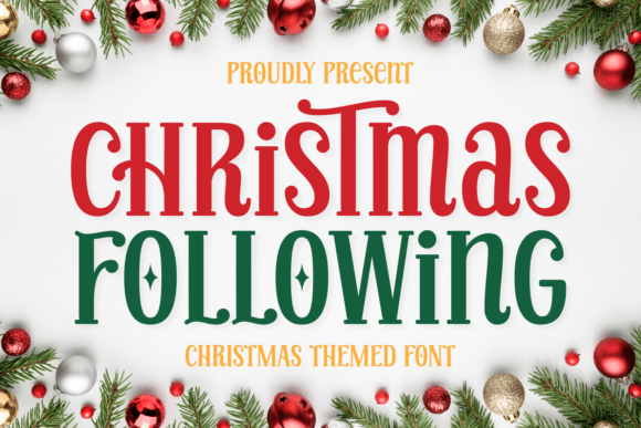 Christmas Following: A Festive Serif Typeface for Holiday Branding