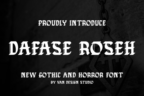 Dafase Roseh: The Bold Blackletter Typeface for Handmade Brands