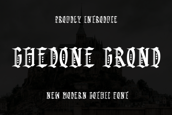 Ghedone Grond: The Bold Blackletter Typeface for High-Impact Campaigns