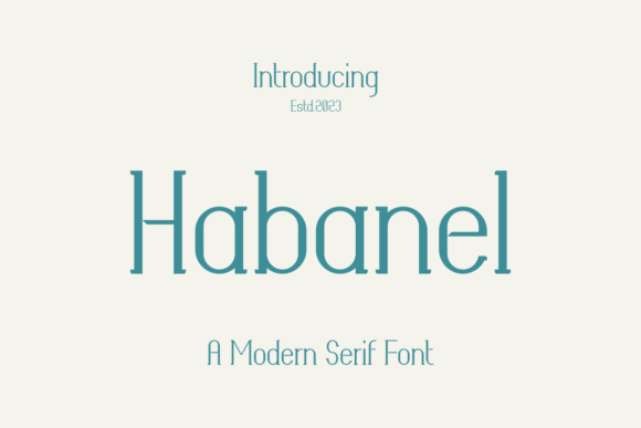 Habanel: A Modern Serif Typeface for Campaign Design