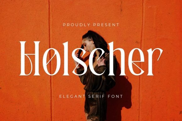 Holscher: The Modern Serif Typeface for Digital Branding