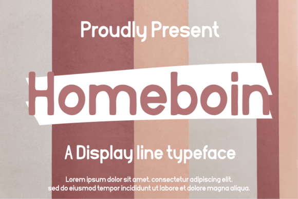 Homeboin: The Rounded Sans Serif Font for Handmade Branding