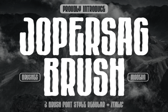 Jopersag Brush: A Bold Display Typeface for Real Branding Projects