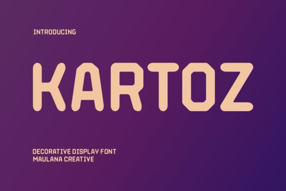 Kartoz: A Modern Display Font for Bold Brand Identity