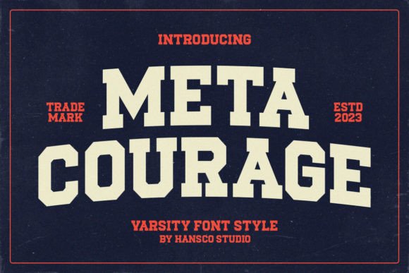 Meta Courage: The Perfect Slab Serif Display Font for Crafters