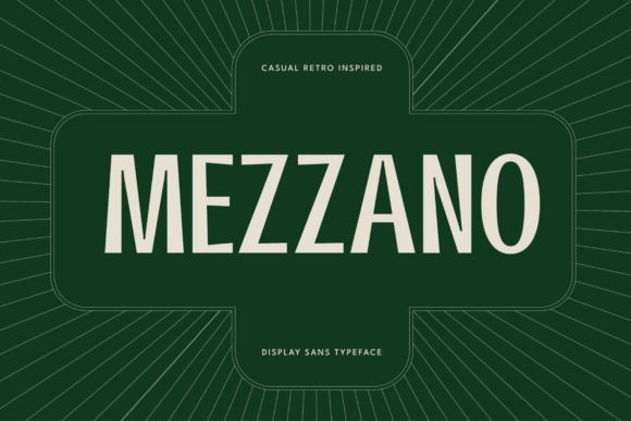 Mezzano: The Retro Sans Serif Font for Handmade Branding