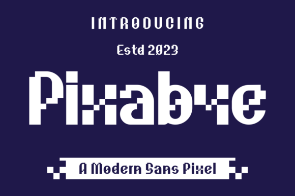 Pixabye: A Bold Display Typeface for Editorial Design