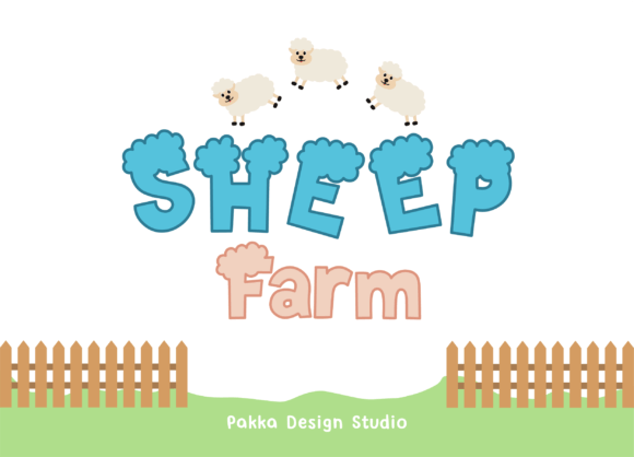 Sheep Farm: The Fluffy Display Font for Cozy Editorial Design