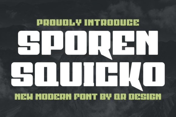 Sporen Squicko: The Bold Display Typeface for High-Impact Campaigns