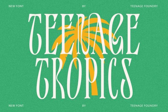 Teenage Tropics: The Vintage Serif Font for Handmade Labels and Shop Branding